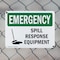 Signmission Spill Response Equipment, 14 in W x Rectangle, Plastic OS-2PACK-EM-P-1014-L-10358 - alternate 2